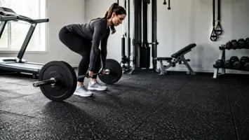 Gummimatta gym