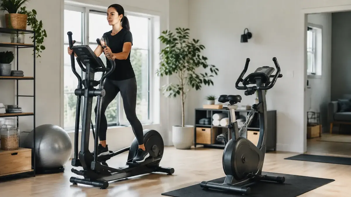 Crosstrainer eller motionscykel